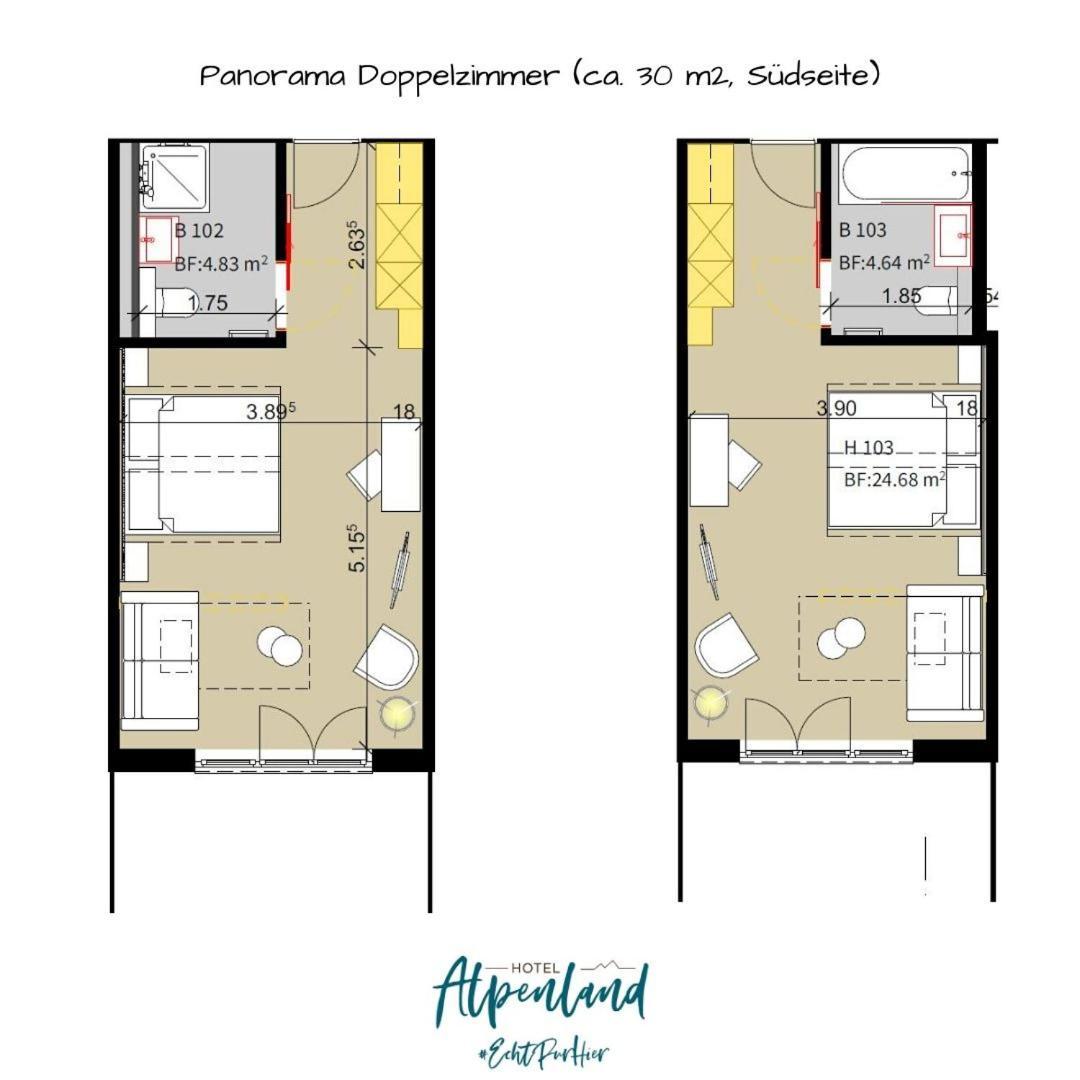 Hotel Alpenland กืซตาด์ก ภายนอก รูปภาพ