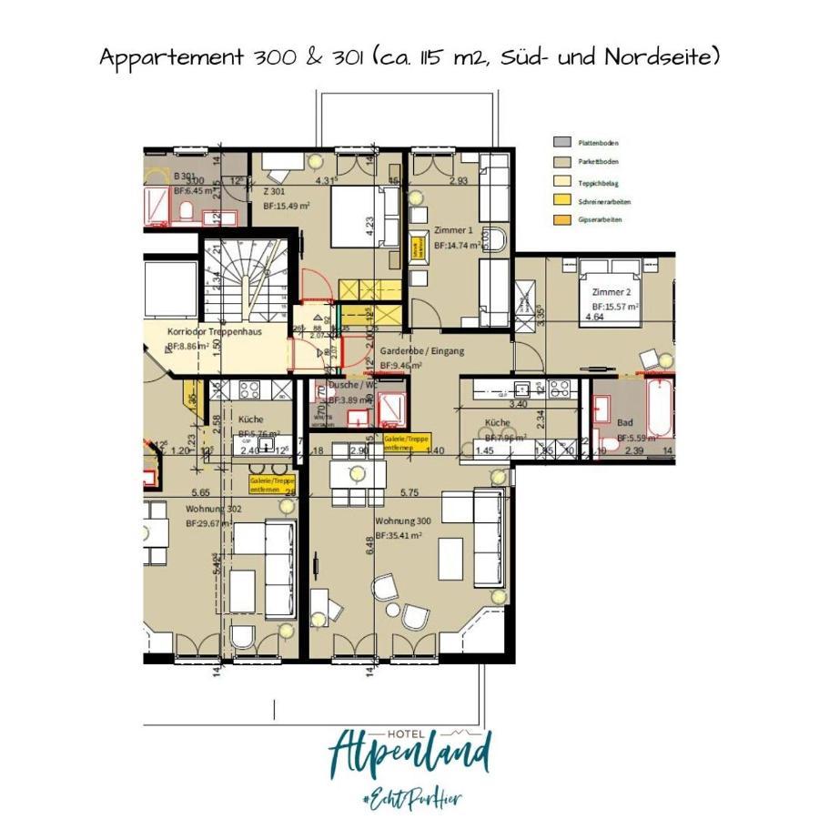 Hotel Alpenland กืซตาด์ก ภายนอก รูปภาพ