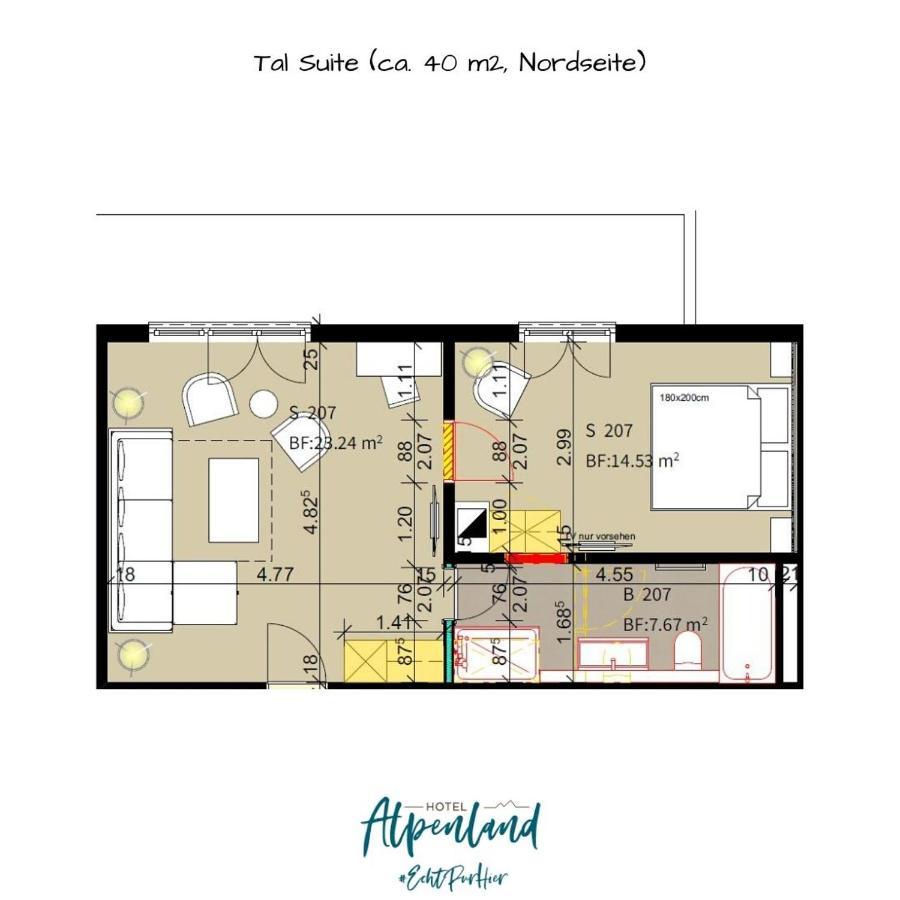 Hotel Alpenland กืซตาด์ก ภายนอก รูปภาพ